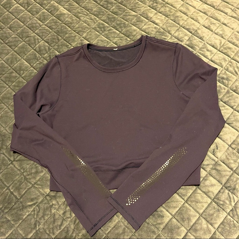 Lululemon crop top size 10 dark navy